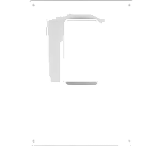 Площадка торцевая фланец СаМат Плюс 55х110, вертикальная 180_250 пластик 41151
