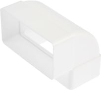 Отвод плоский вертикальный 55x110 мм Zein 7641521