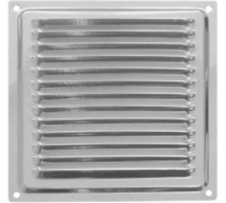 Решетка вентиляционная 150x150 мм, хром Домарт 171098