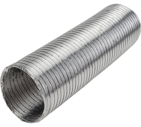 Воздуховод алюминиевый гофрированный 100 мм, 1.5 м Эвент ВА, д= 100, 1,5м