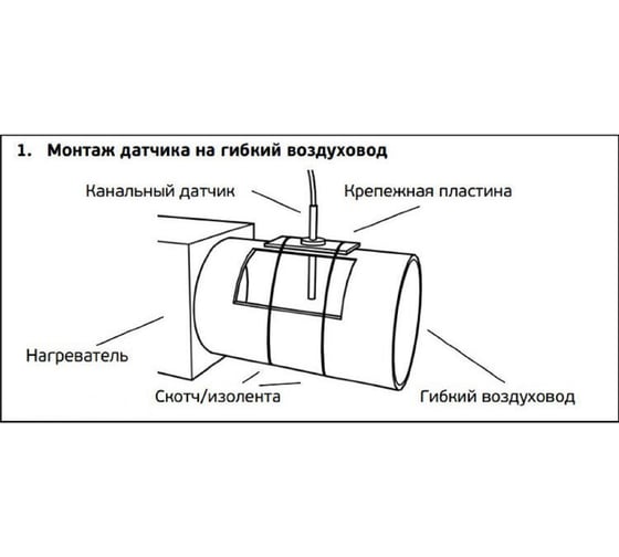 Канальный датчик температуры Diaflex TJ-K 330 УФ-00000778