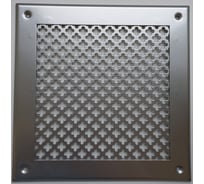 Решетка вентиляционная ООО Вентмаркет 200х200 мм, металлическая на саморезах, цветок, хром VRC00203S