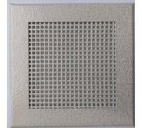 Решетка вентиляционная ООО Вентмаркет 200х200 мм, металлическая на магнитах, квадрат, антик белый VRQ00212