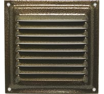 Вентиляционная решетка 100x100 мм, бронза антик, 100 шт Скобис 4680016801332