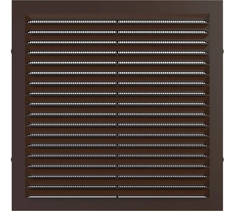 Решетка вентиляционная вытяжная 1919С (194x194 мм; АБС; коричневая) ERA 86-678