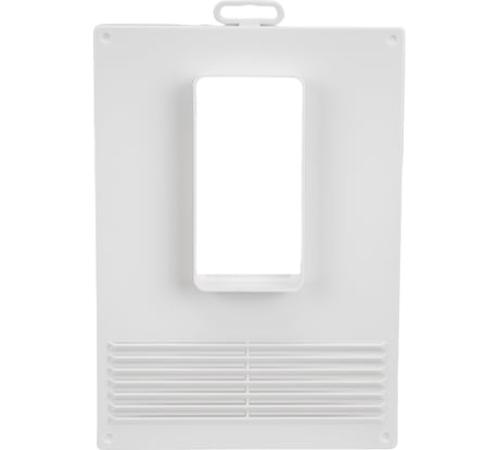 Площадка торцевая вертикальная пластиковая с решеткой 612ПТВР (180x250 мм; фланец 60x120 мм) ERA 88-327