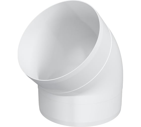 Колено круглое пластик 45, D125 86-551 12,5ККП 45°, ERA
