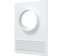 Площадка торцевая пластиковая с решеткой 180x250 фланец D100 ERA 86-875