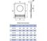 Площадка торцевая пластиковая с решеткой 180x250 фланец D100 ERA 86-875 5