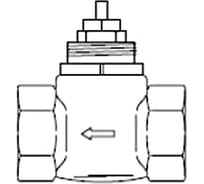Клапан двухходовой для тепловых пушек, завес FRICO TVV25