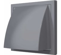 Выход стенной вытяжной с обратным клапаном 1515К12.5ФВ (150x150 мм; фланец D125; ASA; серый) ERA 90-02045
