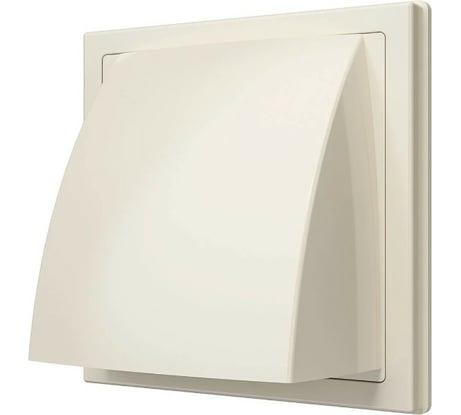 Выход стенной вытяжной с обратным клапаном 1919К15.16ФВ (190x190 мм; с фланцем D150/160; ASA; Ivory) ERA 90-02053