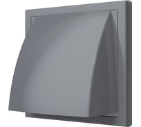 Выход стенной вытяжной с обратным клапаном 190x190 с фланцем D150/160, ASA, сер 90-02056 1919К15.16ФВ сер, ERA