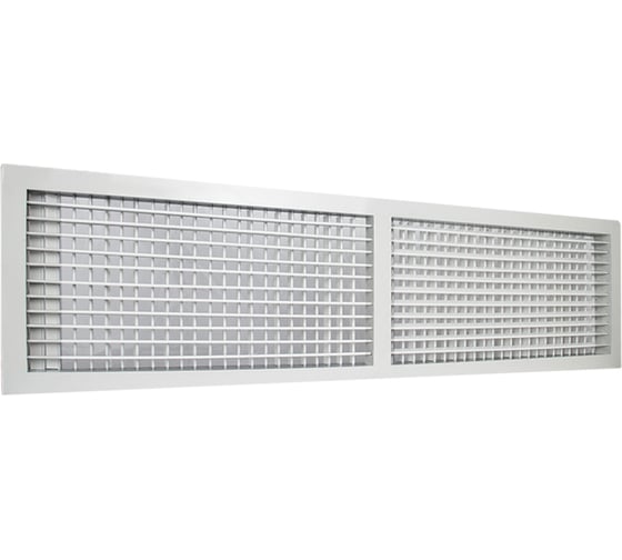 Двухрядная алюминиевая решетка 2VA 600x600 мм Ventart 4687202614738
