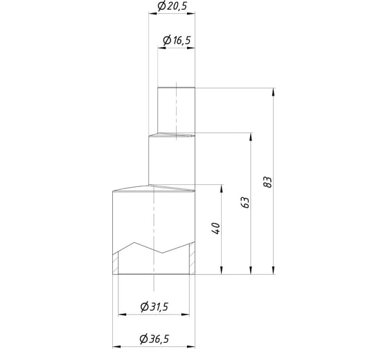 Адаптер R-16/20*32 REXFABER RA001340