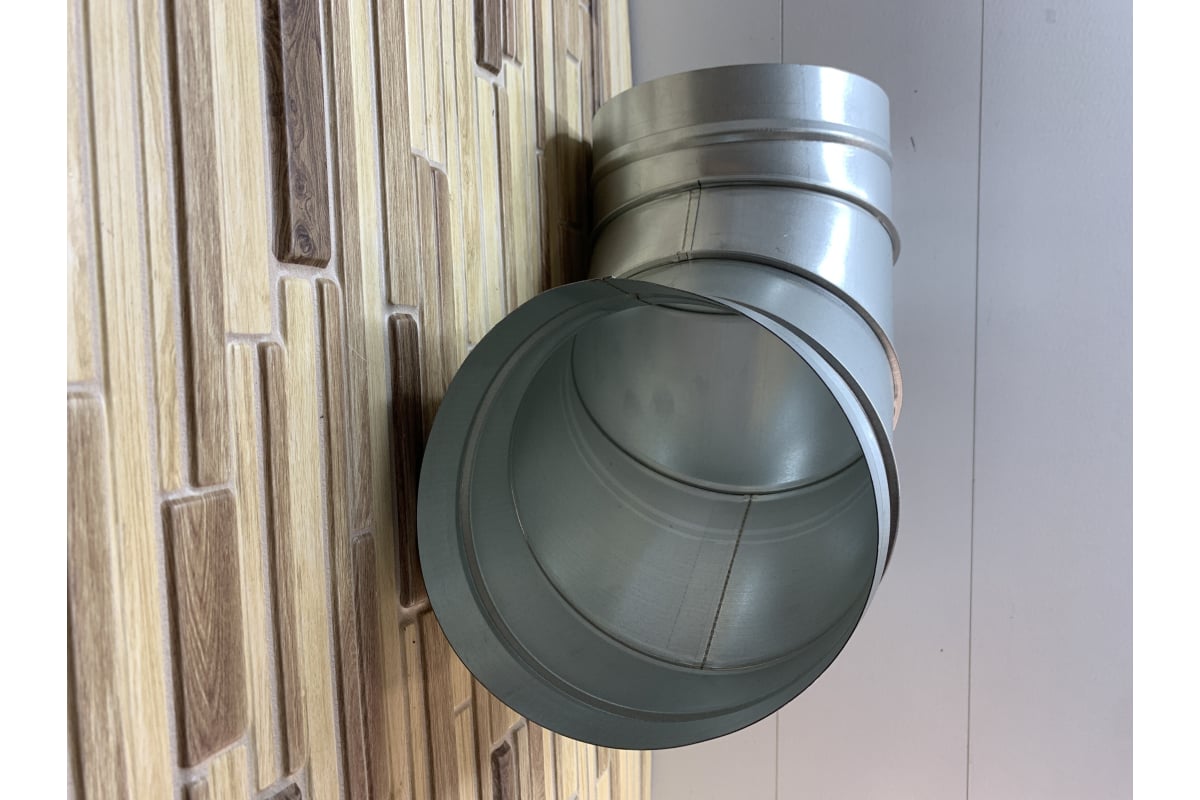 Отвод для воздуховодов (оцинкованный; 90 градусов; 160 мм) ORE ...