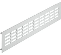 Решетка вентиляционная 400x80 мм, алюминий, серебристый Hafele 575.20.923