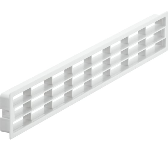 Решетка вентиляционная 400x83 мм, пластик, белая Hafele 571.78.702 1