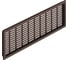 Решетка вентиляционная 225x120 мм, коричневый Hafele 571.55.558 1