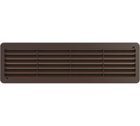 Решетка вентиляционная переточная (450x131 мм; полипропилен; коричневая) ERA 233-031