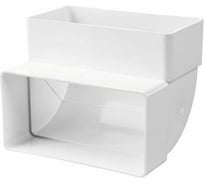 Колено вертикальное 8282 (60x204 мм) VENTS 1060313