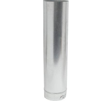 Воздуховод прямошовный 125 мм, 0.5 м, оцинкованная сталь 0.5 мм ООО Вентмаркет VD125/500
