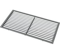 Решетка вентиляционная вытяжная серия В графит (110x220 мм, пластик) ВИЕНТО 1122В-графит