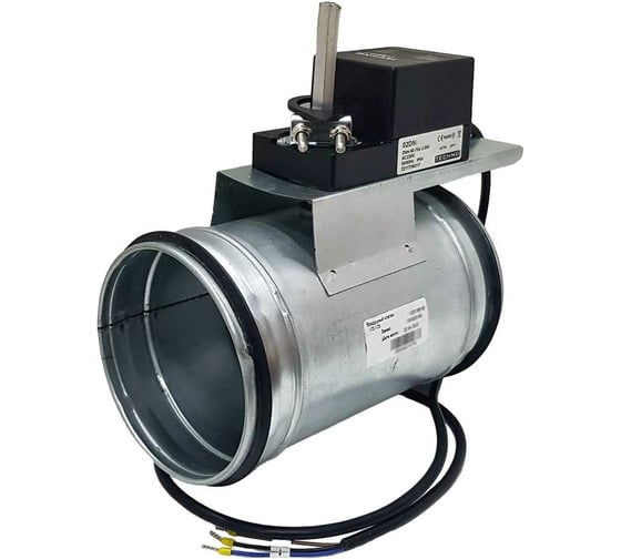 Заслонка регулирующая круглая TKD125-02DN/24V 125 мм с реверсивным электроприводом 2Нм, 24В, управление открыто/закрыто TECHNO 551252 1