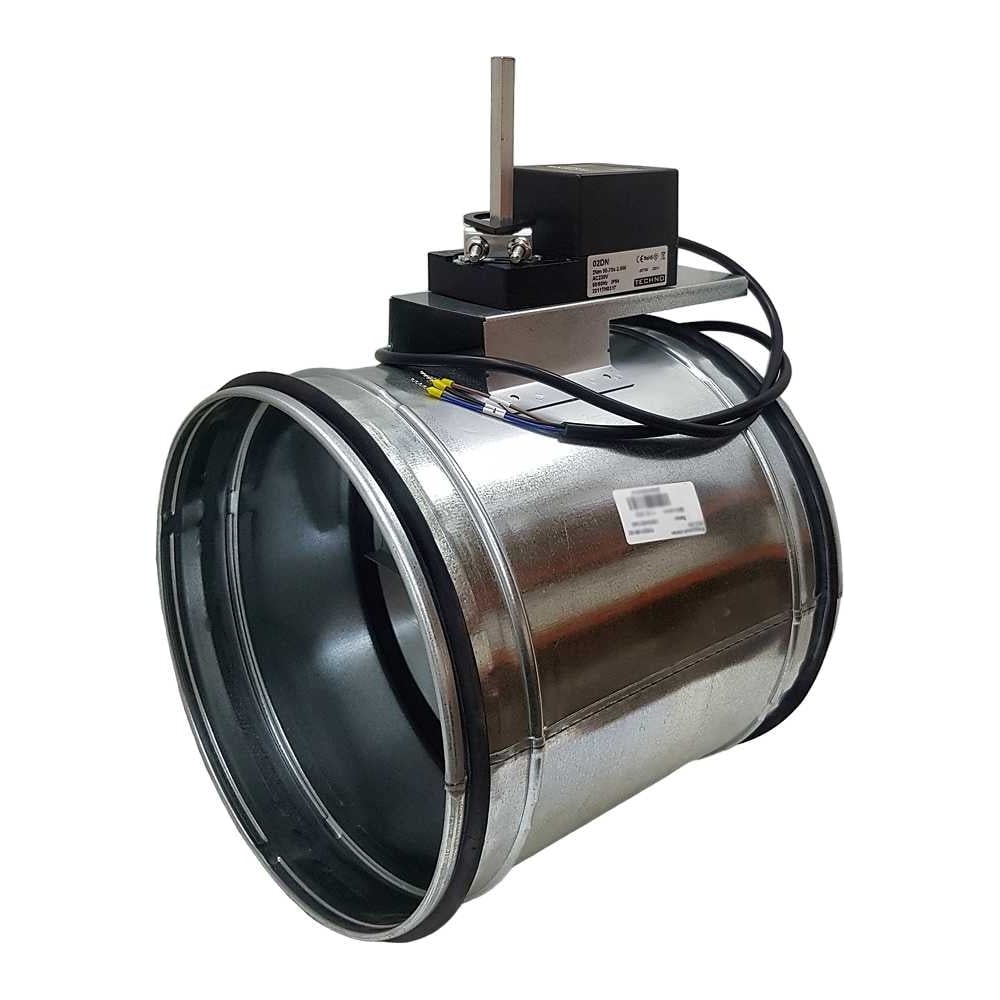 Заслонка регулирующая круглая TKD200-02DN/230V 200 мм с реверсивным ...