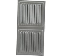 Решётка вентиляционная 100x200 мм алюминиевый металлик Трибатрон 87683