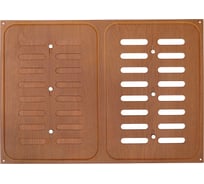 Решётка вентиляционная раздвижная 240x340 мм декор под дерево ВИШНЯ Трибатрон 87375