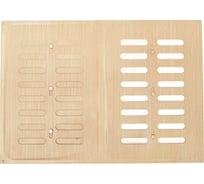 Решётка вентиляционная раздвижная 240x340 мм декор под дерево БЕЛЁНЫЙ ДУБ Трибатрон 88185