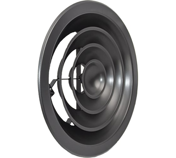 Веерный алюминиевый диффузор ДФА 250 RAL 7021 Ventart 4687202647972