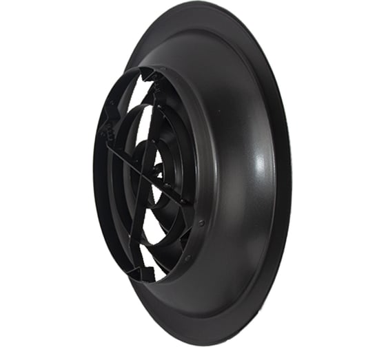 Веерный алюминиевый диффузор ДФА 250 RAL 7021 Ventart 4687202647972