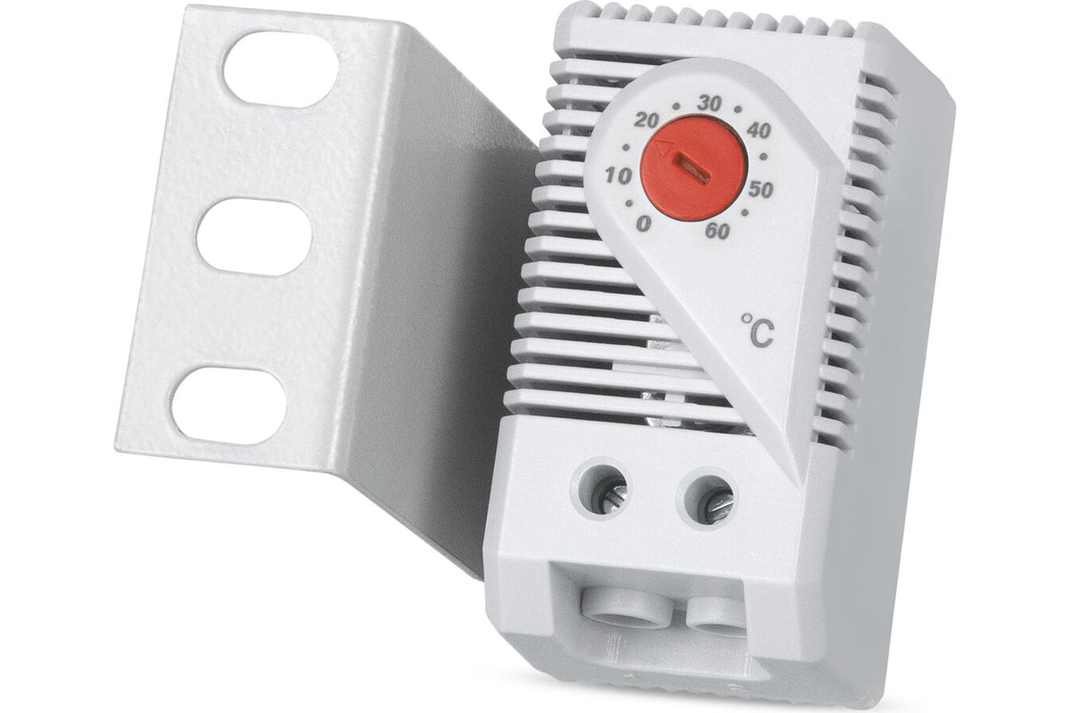 Термостат нормально-замкнутый для обогрева 0-60 градусов, с креплением ...