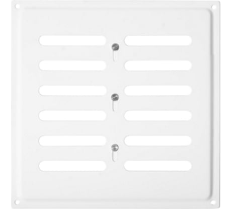 Решетка вентиляционная 200x200 мм, регулируемая, белый Домарт 170955