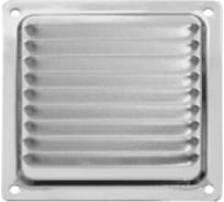 Решетка вентиляционная 100x100 мм, с сеткой, хром Домарт 170945