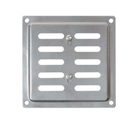 Решетка вентиляционная 100x100 мм, регулируемая, хром Домарт 170954