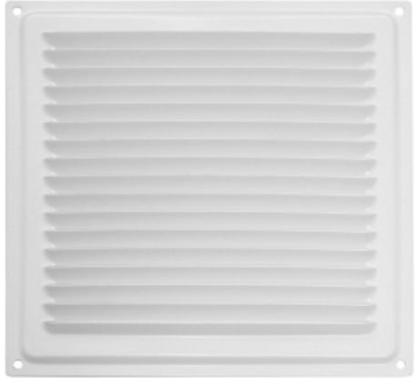 Решетка вентиляционная 200x200 мм, с сеткой, белый Домарт 170946