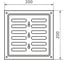 Решетка вентиляционная 200x200 мм, регулируемая, хром Домарт 170952 4