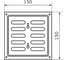 Решетка вентиляционная 150x150 мм, регулируемая, хром Домарт 170953 2