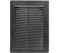 Решетка вентиляционная вытяжная 210x210 мм с рамкой графит ВИЕНТО 2121ВР-графит