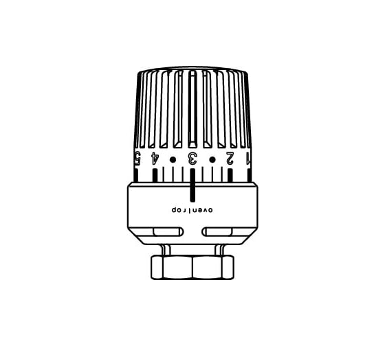 Термостат Uni L, M30x1, с нулевой отметкой, белый OVENTROP 1011401