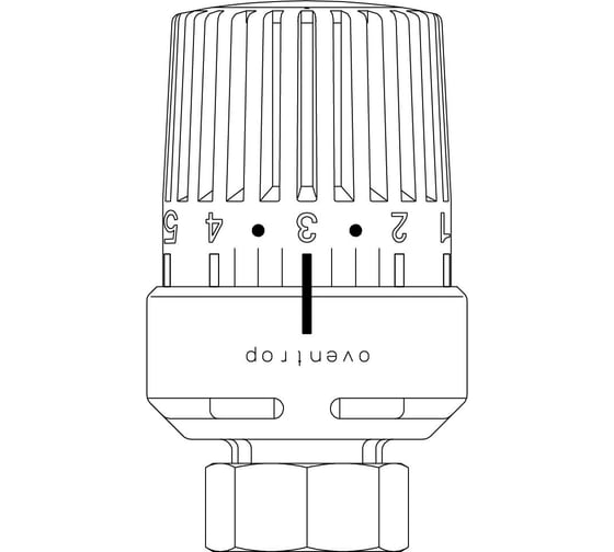Термостат Uni LK M 28x1.0 с жидкостным чувствительным элементом OVENTROP 1613501