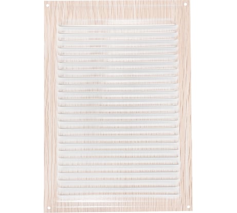 Решетка вентиляционная 160x230 мм, декор под дерево БЕЛЁНЫЙ ДУБ Трибатрон 88216