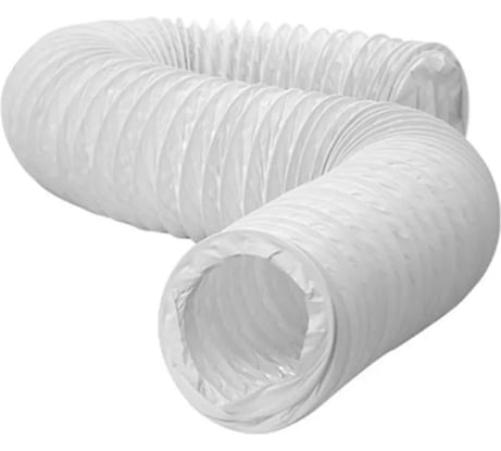 Гибкий полимерный ПВХ воздуховод PVC White 315 мм, 6 м DEC P315/6