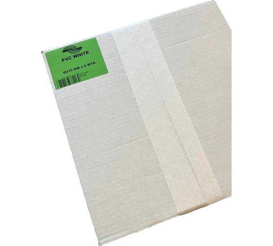 Гибкий полимерный ПВХ воздуховод PVC White 315 мм, 6 м DEC P315/6