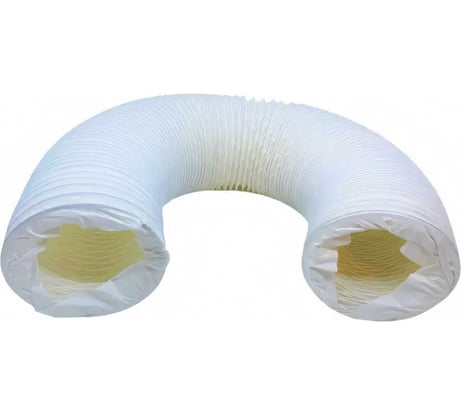 Гибкий полимерный (ПВХ) воздуховод PVC White -127 мм x 3 м DEC P127/3PBD/VF