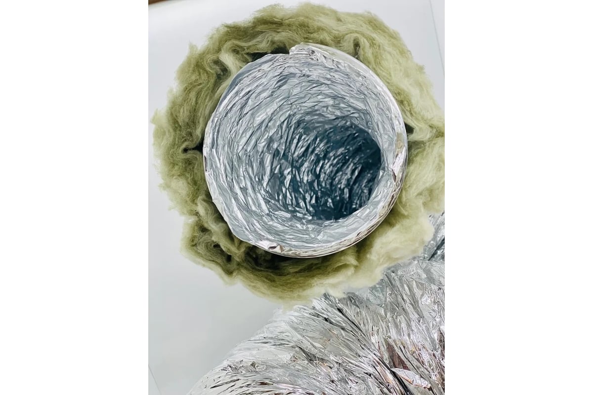 Воздуховод Iso A23i-127 мм х 10 м, утепленный, гибкий, алюминиевый DEC ...