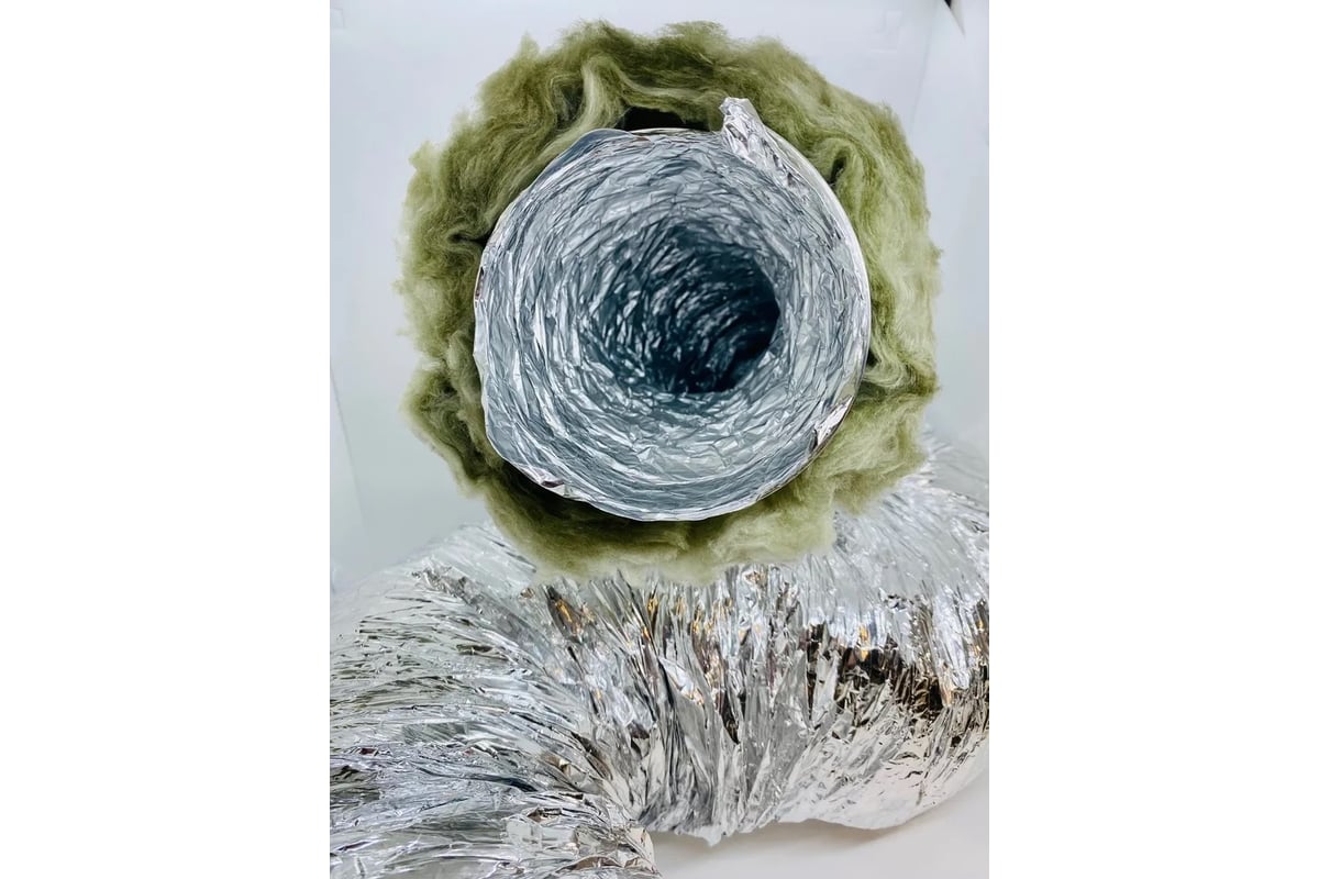 Воздуховод Isodec A23i-102 мм х 10 м, утепленный, гибкий, алюминиевый ...